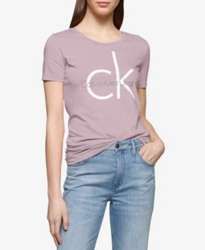 Shop Calvin Klein Jeans Est.1978 Logo Graphic T-shirt In Rose Glow