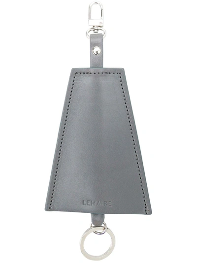 Shop Lemaire Triangle Tag Keyring In Grey