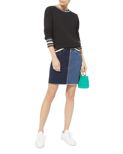 Shop Cotton Citizen Two-tone Denim Mini Skirt Denim