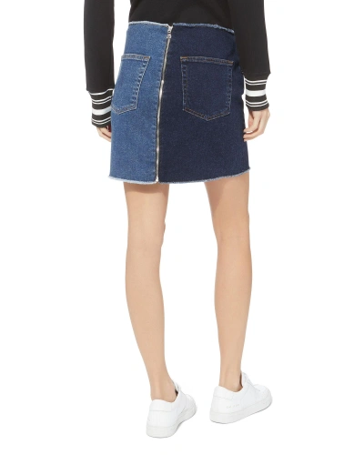 Shop Cotton Citizen Two-tone Denim Mini Skirt Denim