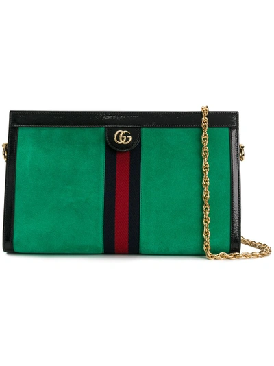 Shop Gucci Ophidia Shoulder Bag In Green