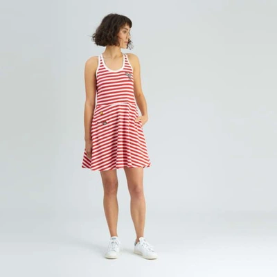 Shop Tomcsanyi Lloyd Striped Tennis Dress