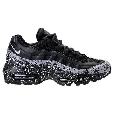 Shop Nike Women's Air Max 95 Se Casual Shoes, Grey/black