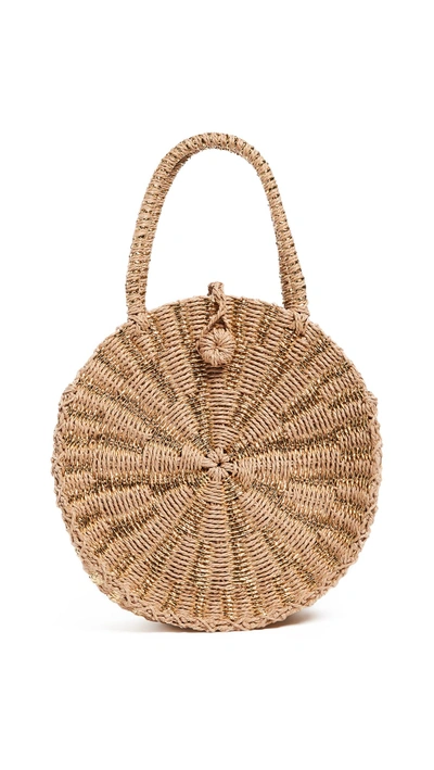 Shop Hat Attack Cooper Round Bag In Gold