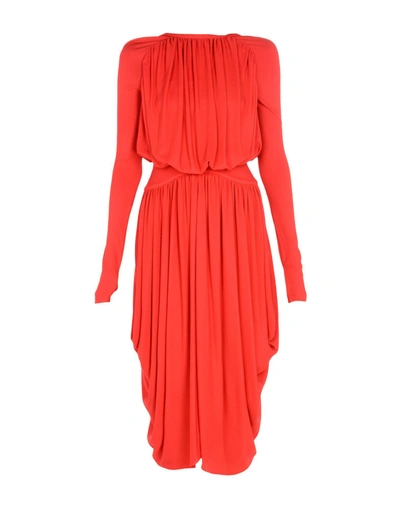 Shop Antonio Berardi Midi Dress In Red