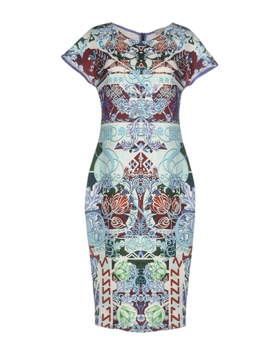 Shop Mary Katrantzou Knee-length Dress In Sky Blue