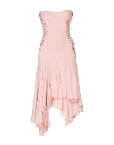 Shop Dolce & Gabbana Knee-length Dresses In Pink