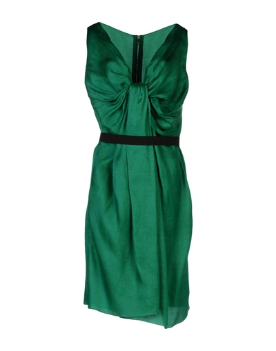 Shop Lanvin Knee-length Dresses In Green