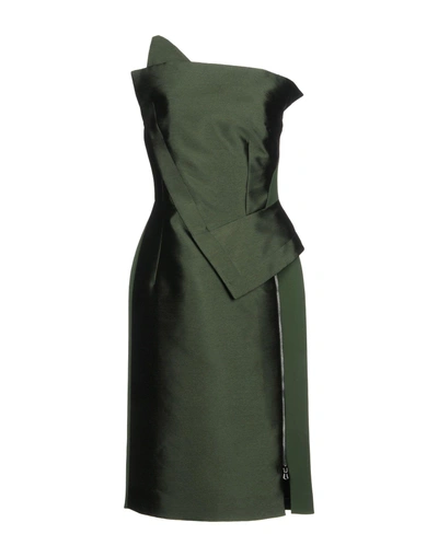 Shop Antonio Berardi Knee-length Dress In Emerald Green