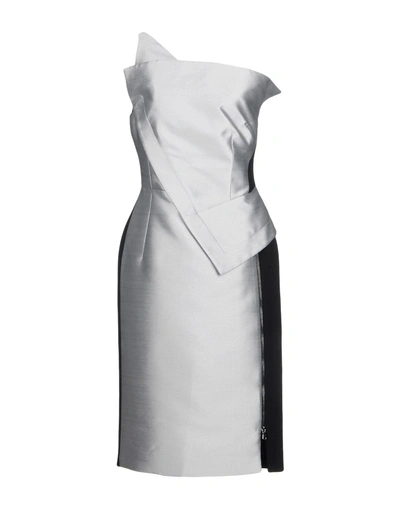 Shop Antonio Berardi Knee-length Dress In Light Grey