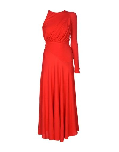 Shop Antonio Berardi Woman Maxi Dress Red Size 6 Rayon