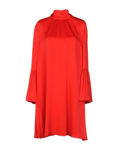 Shop Fendi Short Dress In Red