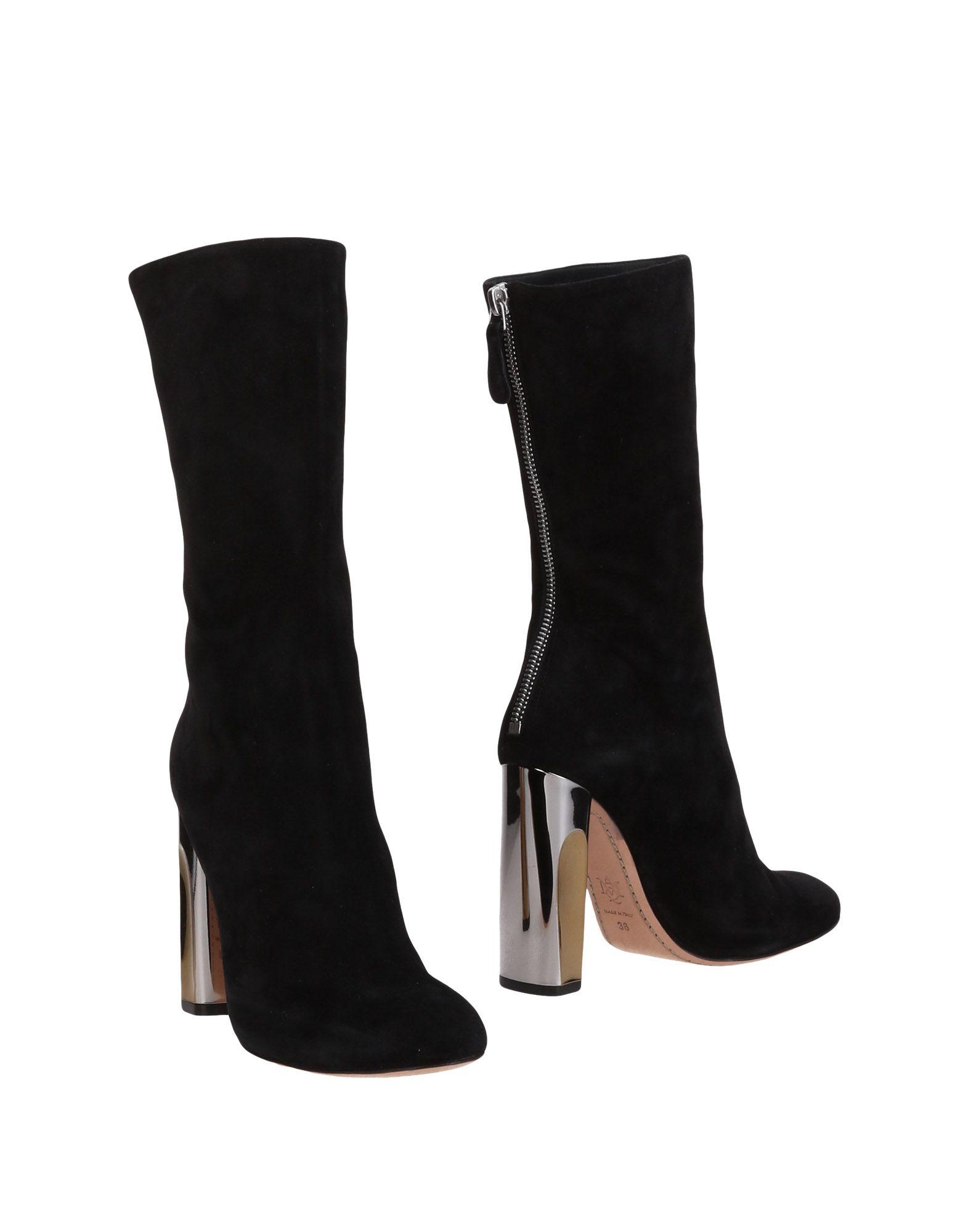 alexander mcqueen suede boots
