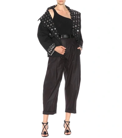 Shop Isabel Marant Emmetis Reversible Cotton Jacket In Black