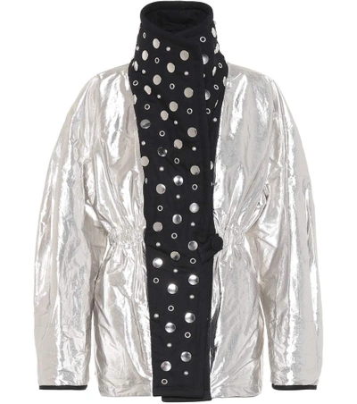 Shop Isabel Marant Emmetis Reversible Cotton Jacket In Black