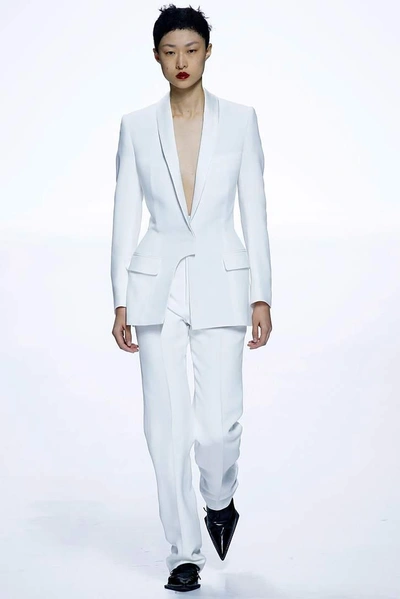 Shop Haider Ackermann Hourglass Crêpe Blazer In White