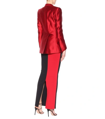 Shop Haider Ackermann Hourglass Satin Jacket In Red