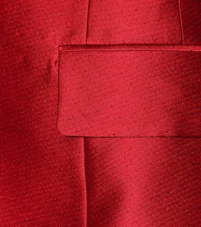 Shop Haider Ackermann Hourglass Satin Jacket In Red