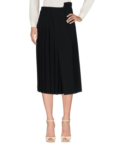 Shop Jil Sander Midi Skirts In Black