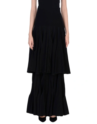 Shop Antonio Berardi Maxi Skirts In Black