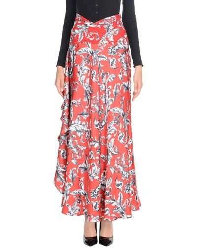 Shop Jw Anderson Maxi Skirts In Red