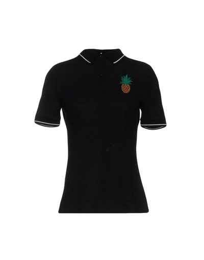 Shop Dolce & Gabbana Polo Shirt In Black