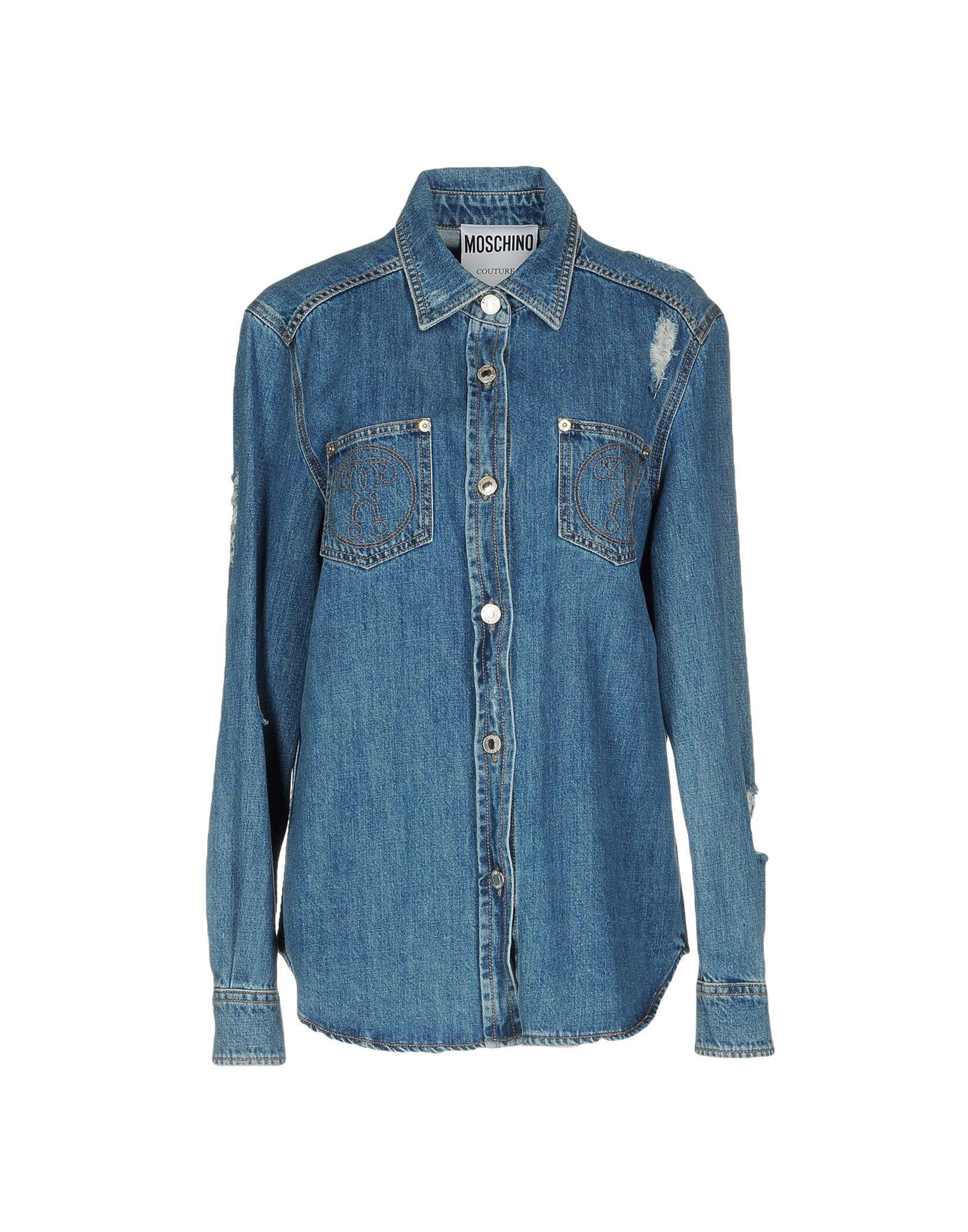 moschino denim shirt