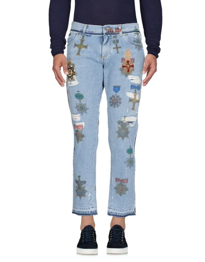 Shop Dolce & Gabbana Denim Pants In Blue