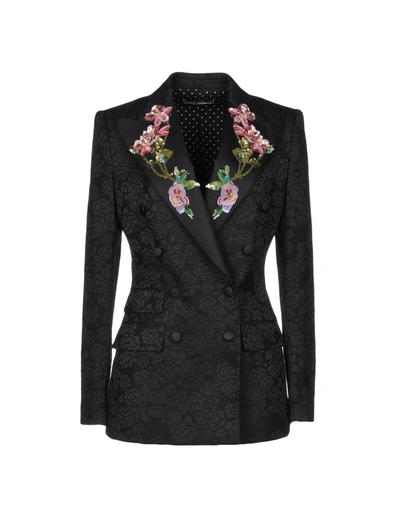 Shop Dolce & Gabbana Blazers In Black