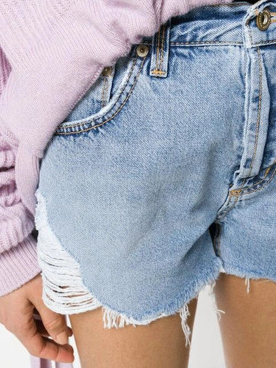 Shop Dondup Frayed Denim Shorts