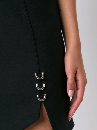 Shop Mugler Piercing Detail Asymmetric Skirt