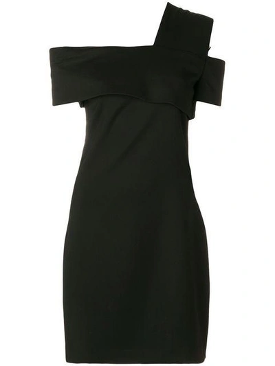 Shop Helmut Lang Asymmetric Knee-length Dress