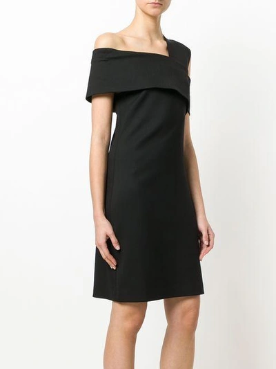 Shop Helmut Lang Asymmetric Knee-length Dress