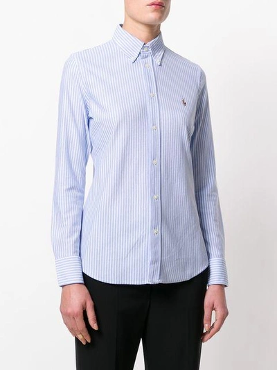 Shop Ralph Lauren Striped Shirt In Blue