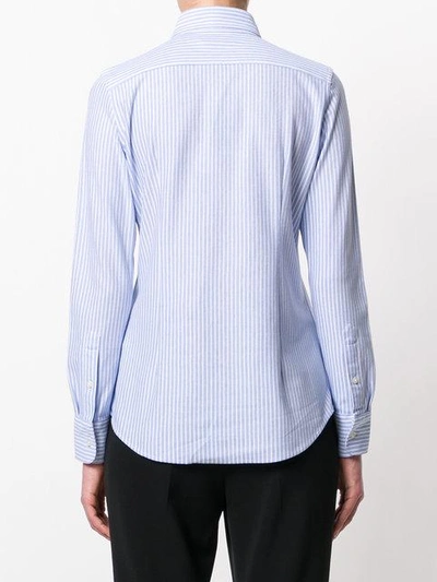 Shop Ralph Lauren Striped Shirt In Blue