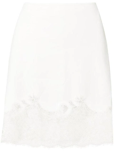 Shop Givenchy Lace-hem Pencil Skirt