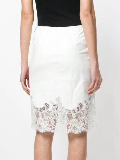 Shop Givenchy Lace-hem Pencil Skirt