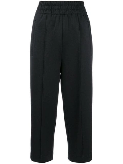 Shop Marc Jacobs Contrast Stripes Track Trousers In 001 Black