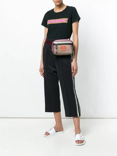 Shop Marc Jacobs Contrast Stripes Track Trousers In 001 Black