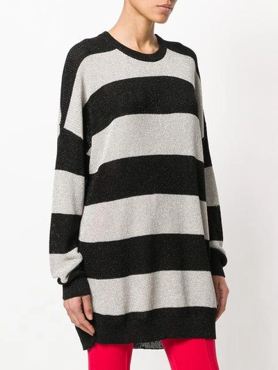 Shop Laneus Striped Oversized Sweater