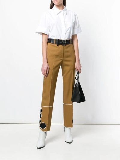 Shop Calvin Klein 205w39nyc Mariachi Trousers In Brown