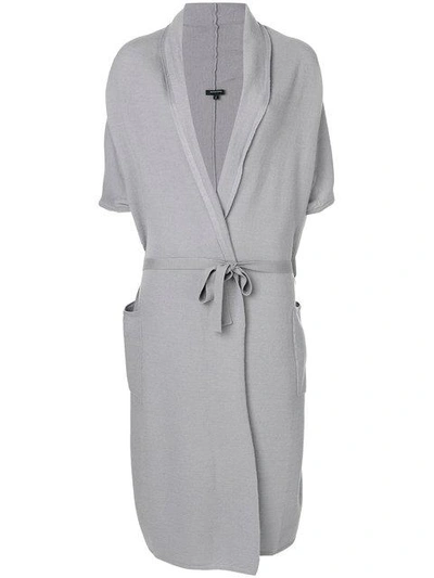 Shop Unconditional Long Belted Cardigan - Grey