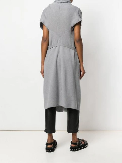 Shop Unconditional Long Belted Cardigan - Grey