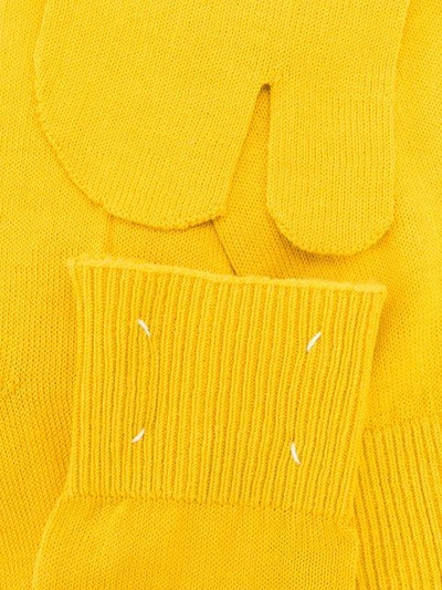 Shop Maison Margiela Tabi Socks In Yellow & Orange