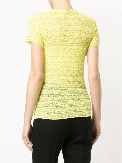 Shop Marc Cain Lace T In Yellow