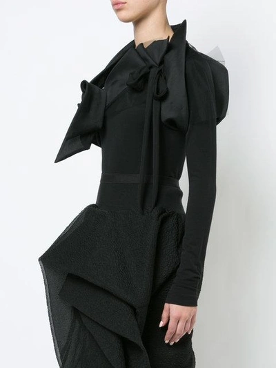 Shop Rick Owens Wishbone Ribbons Jacket In Black