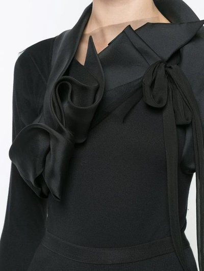 Shop Rick Owens Wishbone Ribbons Jacket In Black