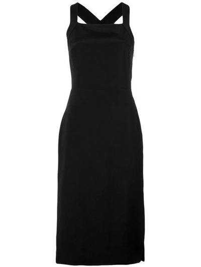 Shop Andrea Marques Cut Out Midi Dress - Black