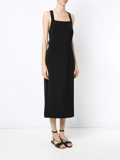 Shop Andrea Marques Cut Out Midi Dress - Black