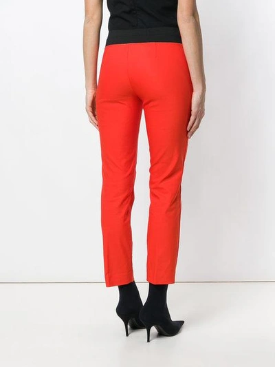 Shop Les Copains Skinny Trousers In Yellow